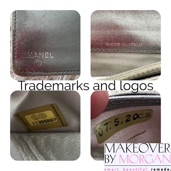 Authentic: Chanel Calfskin Multicolor Metallic Patchwork Wallet - Picture 5 of 6